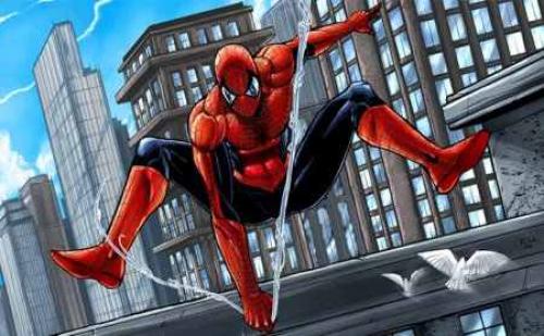 Супергерой Человек-Паук комикс.