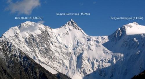 Белуха гора на карте России. Топография горы Белуха