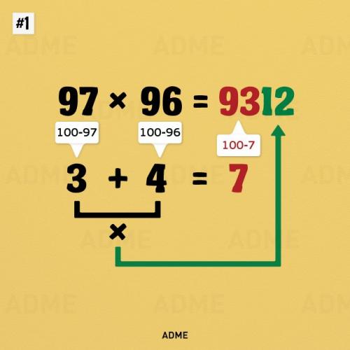 Умножение методом бабочки. 16 математических трюков, которые облегчат учебу школьнику