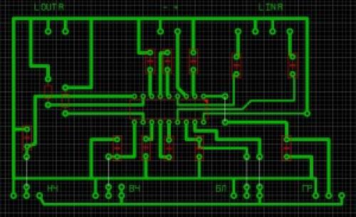 Высококачественный предварительный усилитель с темброблоком схема. Предварительный усилитель с темброблоком на TDA1524