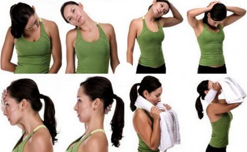 Упражнения при шейном остеохондрозе в картинках. Методики