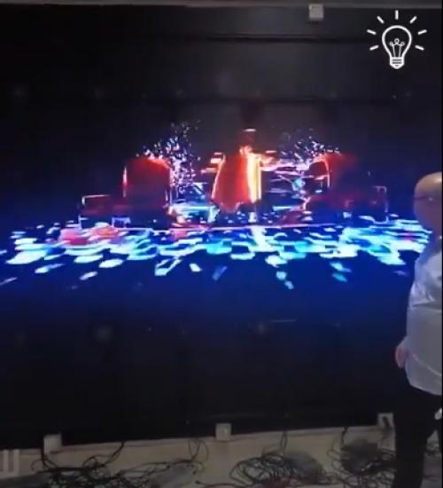 Основным элементом 3D голографического вентилятора является вращающаяся ось, на которой установлены многочисленные светодиоды или лазеры. 01