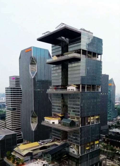 Небоскрёб - город: будущий офис Tencent в Гуанчжоу.

