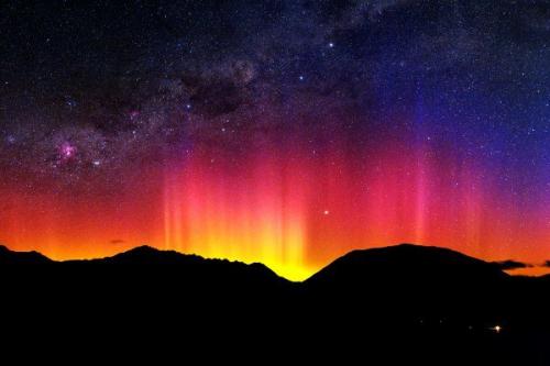 Полярное сияние в новой Зеландии. 01