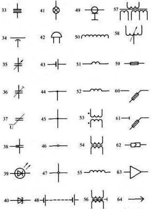 Условные обозначения электрических схем. 01 Условные обозначения электрических схем. 01