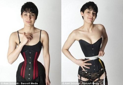 Ради тонкой талии девушка 3 года не снимала корсет!