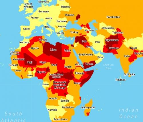 Аналитическая компания International SOS самые опасные страны для путешественников назвала. 01