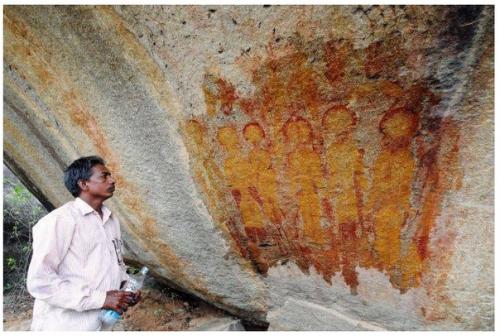 10-Летние наскальные рисунки с изображением инопланетян в индийском штате чхаттисгарх. 03 10-Летние наскальные рисунки с изображением инопланетян в индийском штате чхаттисгарх. 03