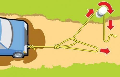 Как вытащить застрявший автомобиль в одиночку! 03