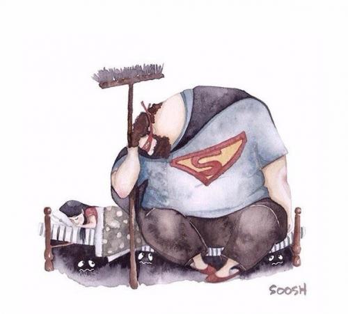 Очень трогательные акварельные иллюстрации. 02