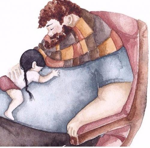 Очeнь трогательныe акварельные иллюcтрации. 04