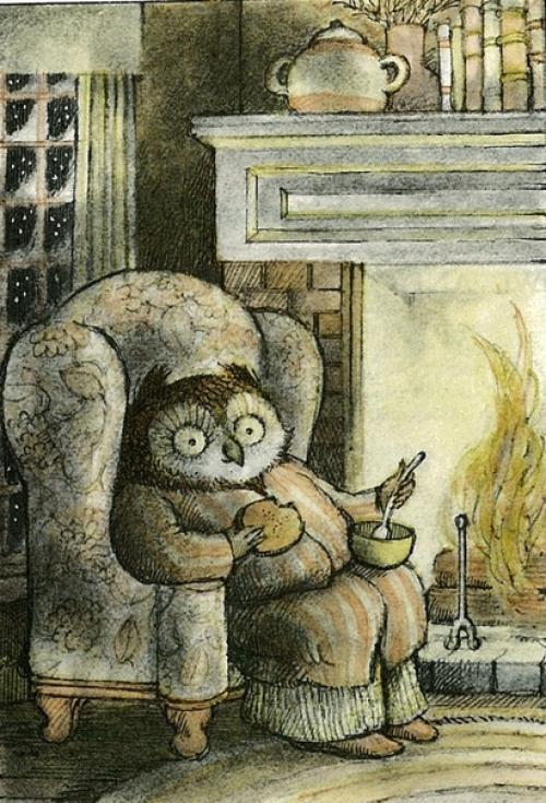 Персонаж сказки Сова Дома от арнольда лобеля. 03