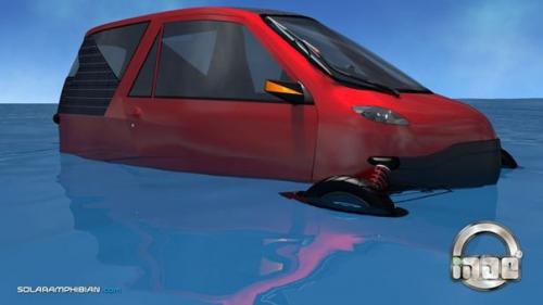 Inde Amphimobile - это транспортное средство три в одном: веломобиль, автомобиль и плавсредство. 04