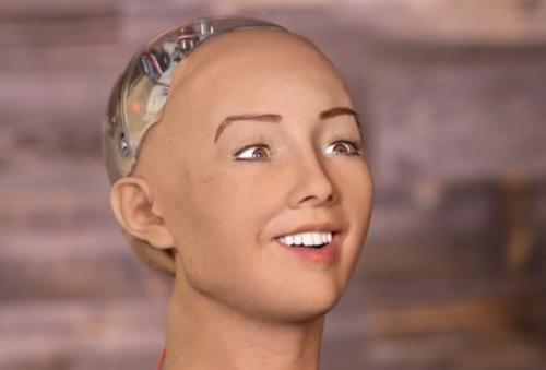 Роботизированная голова Sophia 