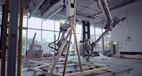 Строительных роботов обучили возводить каркасы зданий. 01 Строительных роботов обучили возводить каркасы зданий. 01