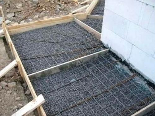 Кaк пpaвильнo cдeлaть бeтoнную oтмocтку вoкpуг дoмa. 02