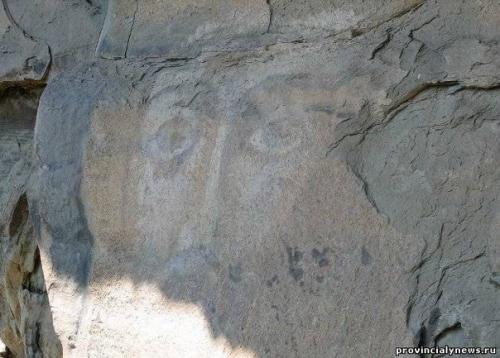 Скала лик Христа, на нижне - архызском городище. 03 Скала лик Христа, на нижне - архызском городище. 03