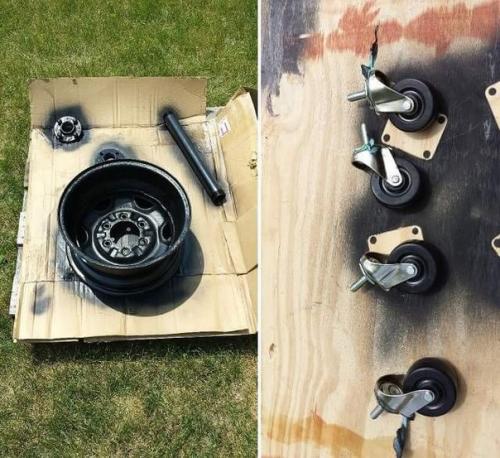 Гриль из автомобильного диска. 05