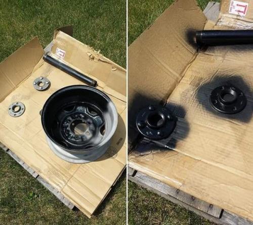 Гриль из автомобильного диска. 04