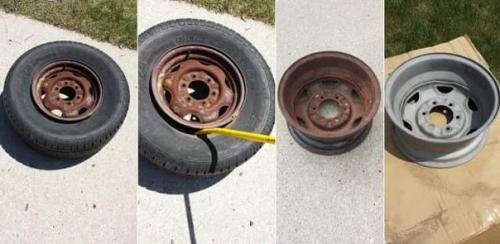 Гриль из автомобильного диска. 01