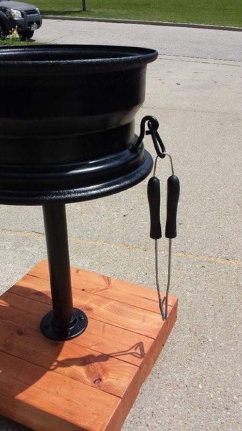 Гриль из автомобильного диска. 08