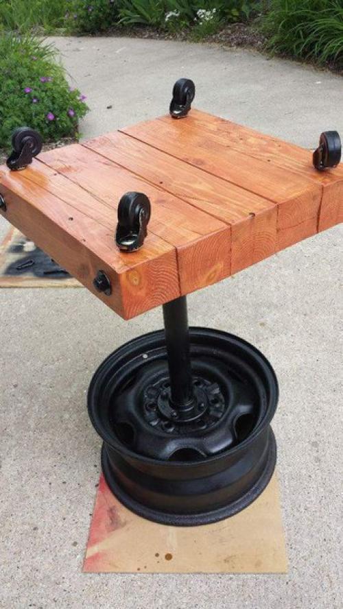 Гриль из автомобильного диска. 07