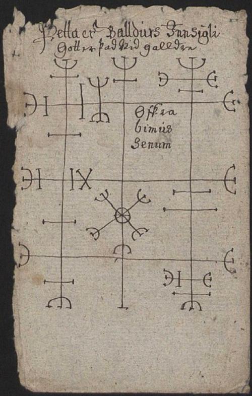 Гальдраставы.  Гальдраставы (Galdrastafir) - магические руноподобные знаки, появившиеся в эпоху раннего средневековья в Исландии. 01