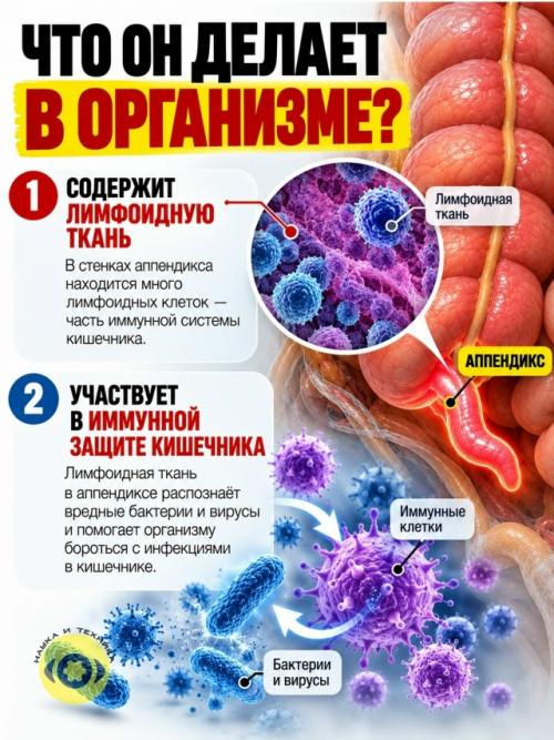 Аппендикс десятилетиями считали почти бесполезным Остатком Эволюции. 02 Аппендикс десятилетиями считали почти бесполезным Остатком Эволюции. 02