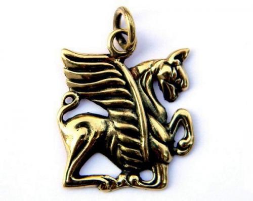 Скифский грифон. Грифо ны - мифологические крылатые существа, с туловищем Льва и головой орла. 01