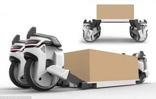 Концепт дрона для перевозки грузов. Концепт дрона для перевозки грузов.