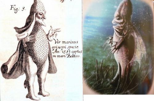 Морской монах и морской епископ - странные рыбы из средневековых бестиариев. 01 Морской монах и морской епископ - странные рыбы из средневековых бестиариев. 01