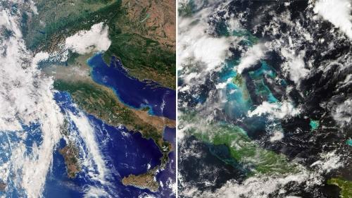 От Альп до карибского моря: спутник Sentinel-3C прислал первые снимки земли. 01