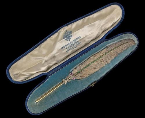 Подносное перо канцлеру Горчакову. 

