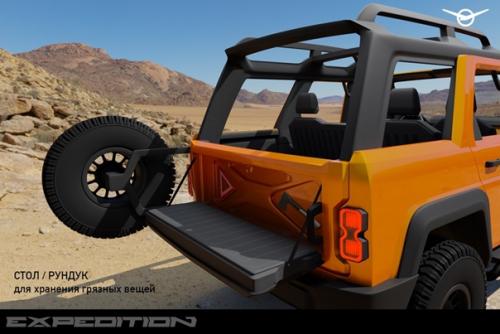 Уаз заценил и опубликовал у себя любительский концепт автомобиля от российского дизайнера. 01