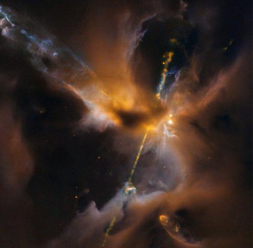 Телескоп Хаббл клинки светового меча из фильма звездные войны показал.