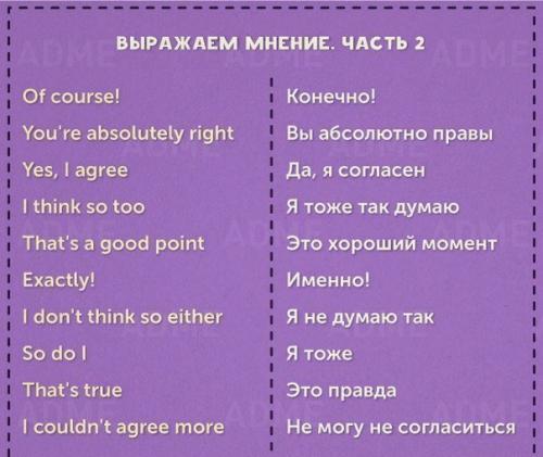 10 карточек с необходимыми фразами для общения на английском. 01