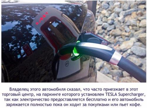 Тесла суперчарджер.  Как бесплатные автозаправки мир меняют. 06