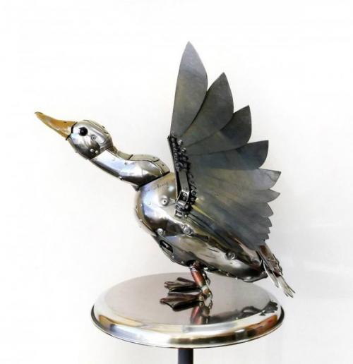 Стимпанк - скульптуры животных и насекомых. 07