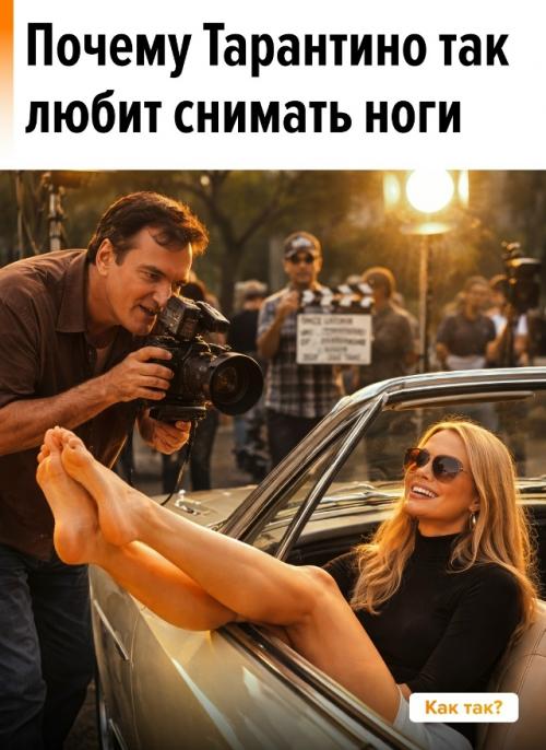 У Квентина Тарантино есть прием, который зрители считывают почти мгновенно, - крупные планы босых ног. 01