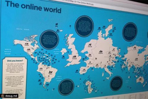 Британцы составили карту мира по количеству интернет - доменов. Британцы составили карту мира по количеству интернет - доменов.