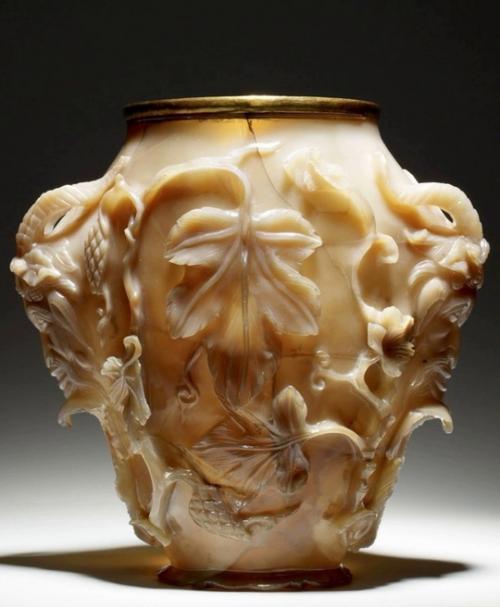 Просто невероятная древняя ваза, вырезанная из цельного куска Агата, около 400 г. нашей эры, римская империя, Византия. 02