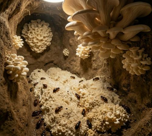 Девятиметровые башни термитов Macrotermes выглядят как статичные кучи земли, но на деле это постоянно перенастраиваемая система климат - контроля. 02 Девятиметровые башни термитов Macrotermes выглядят как статичные кучи земли, но на деле это постоянно перенастраиваемая система климат - контроля. 02