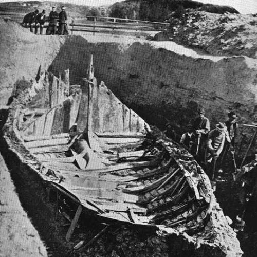 Погребальные обряды викингов - дом и корабль под землей. 03