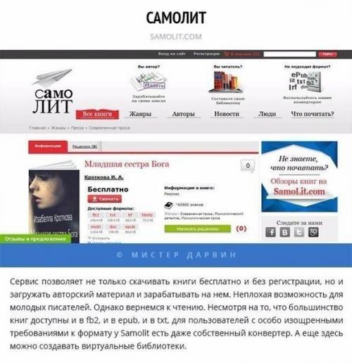 5 легальных онлайн - библиотек, на которых можно читать и скачивать книги бесплатно. 04