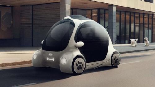 Hyundai показал концепт автономного авто для собак Dogability. 01