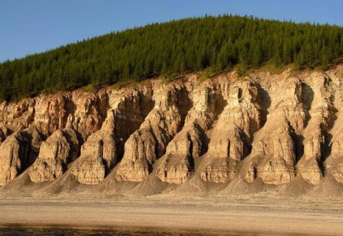 Береговая архитектура реки оленёк. 01
