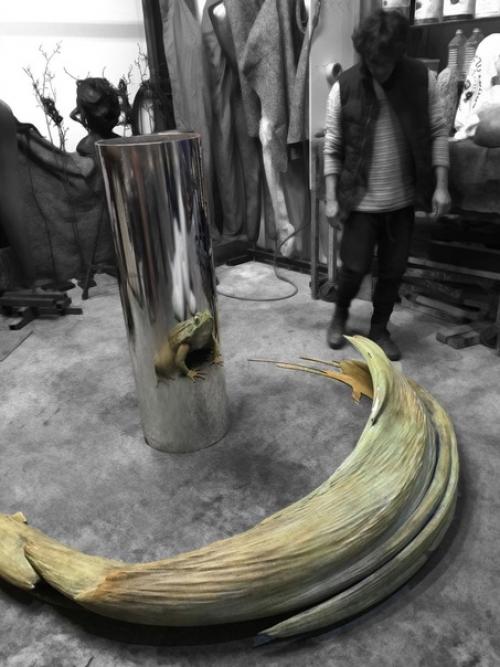 Анаморфные cкульптуры от английского дизайнера джонти харвитца, которые видны , внимание, только в отражении. 02