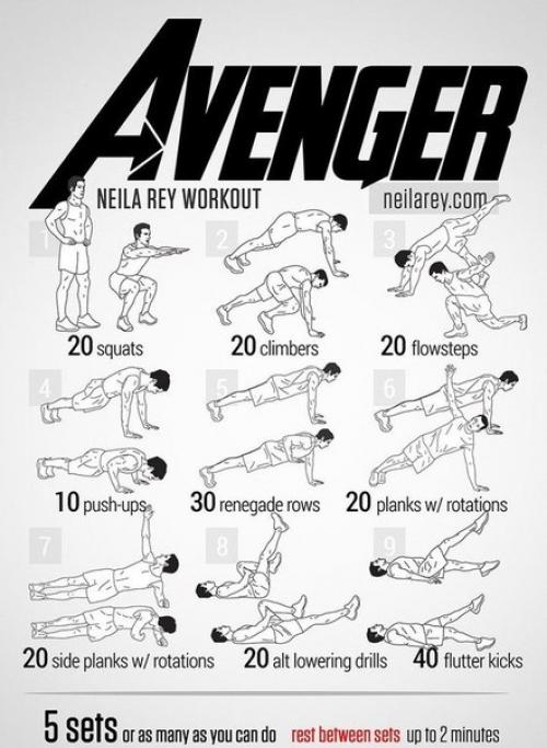 10 комплексов упражнений, которые сделают вас супергероем. 02