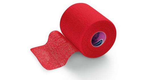 Самофиксирующийся бинт с клеем из белковых нитей. 01