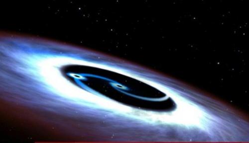 Астрономы обнаружили 2 чёрных дыры, подпитывающих квазар. 
